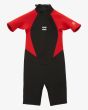Traje de surf Billabong Intruder Back Zip 2/2mm Rojo para bebé 2 a 7 años