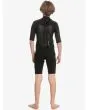 Niño con neopreno corto con cremallera en la espalda Quiksilver Boy Prologue 2/2mm Springsuit Negro posterior