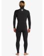 Hombre con Traje de Surf GBS con Cremallera en el Pecho Quiksilver 4/3mm Mercury Negro-Rojo posterior