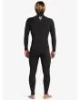 Hombre con Traje de Surf GBS con Cremallera en el Pecho Quiksilver 4/3mm Mercury Negro-Rojo posterior