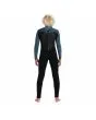 Niño con Traje de Neopreno con cremallera en la espalda Quiksilver Boy Prologue 4/3mm Negro y Azul posterior