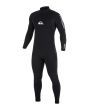 Traje de surf con cremallera en la espalda Quiksilver School Rental 4/3mm negro para hombre 