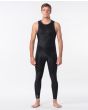 Hombre con Traje de Surf de Primavera Rip Curl Dawn Patrol 1.5mm Long John con cremallera en la espalda negro  interior