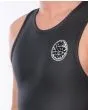 Hombre con Traje de Surf de Primavera Rip Curl Dawn Patrol 1.5mm Long John con cremallera en la espalda negro  logo
