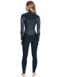 Traje de Surf con Cremallera en el Pecho Roxy 4/3mm Syncro GBS negro para mujer posterior