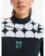 Mujer con traje de surf con cremallera en el pecho Roxy 4/3 Rise Natural Salt Crystal Chest Zip