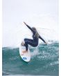Mujer surfeando con Traje de neopreno con Cremallera en el Pecho Roxy 5/4/3mm Elite Azul Surf The web 