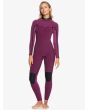 Mujer con Traje de Surf con Cremallera en el Pecho Roxy 5/4/3mm Elite Azul interior