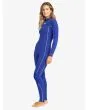 Mujer con Traje de Surf con Cremallera en el Pecho Roxy 5/4/3mm Elite Azul lateral