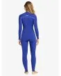 Mujer con Traje de Surf con Cremallera en el Pecho Roxy 5/4/3mm Elite Azul posterior