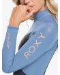 Mujer con Traje de neopreno con cremallera en la espalda Roxy Prologue 4/3mm azul y negro manga