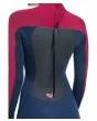 Mujer con traje de neopreno con cremallera en la espalda Roxy Prologue 4/3 GBS azul marino y granate Back Zip