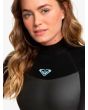 Mujer con Traje de Surf con cremallera en la espalda Roxy 4/3mm Prologue Negro pecho