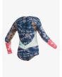 Traje de surf de una pieza con manga larga Roxy Wash Capsule 1mm azul para niña posterior