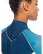 Mujer con traje de surf con cremallera en el espalda Roxy Rise 3/2mm azul Back Zip