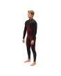 Hombre con traje de neopreno con cremallera en el pecho Vissla Seven Seas Comp 4/3mm Negro interior lateral