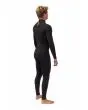 Hombre con traje de surf con cremallera en el pecho Vissla Seven Seas Comp 3/2mm Negro posterior