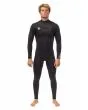 Hombre con traje de surf con cremallera en el pecho Vissla Seven Seas Comp 3/2mm Negro