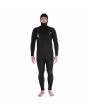 Hombre con Traje de neopreno con capucha y cremallera en el pecho Volcom Modulator 4/3mm negro 