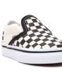 Zapatillas Vans Slip-On para bebé de 1 a 4 años blancas y negras con estampado Checkerboard frontal