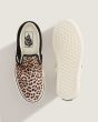 Zapatillas sin cordones Vans Classic Slip On Negra con estampado de leopardo suela waffle