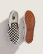 Zapatillas sin cordones Vans Junior Classic Slip-On Checkerboard negras y blancas para niño 8-14 años suela waffle