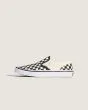 Zapatillas sin cordones Vans Junior Classic Slip-On Checkerboard negras y blancas para niño 8-14 años