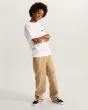 Niño con Camiseta de manga corta Vans Kids Double Standard blanca  ajuste clásico