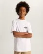Niño con Camiseta de manga corta Vans Kids Double Standard blanca 