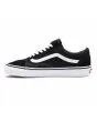 Zapatillas Vans Old Skool Negras con banda lateral sidestripe blanca Unisex izquierda