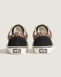 Zapatillas Vans Old SKool Negras con estampado de leopardo para mujer talón 