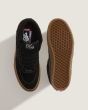 Zapatillas de Skate Vans Half Cab color Negro-Goma-Blanco para hombre suela waffle