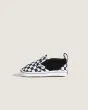 Vans Slip-On Crib Checker negras y blancas zapatillas bebé