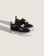 Zapatillas Vans Authentic negras con cordón elástico para bebé 1-4 años frontal