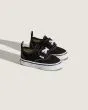 Zapatillas Vans Authentic negras con cordón elástico para bebé 1-4 años frontal