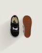 Zapatillas Vans Authentic negras con cordón elástico para bebé 1-4 años suela waffle