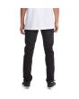 Hombre con Pantalón Vaquero de corte ajustado DC Shoes Worker Slim Denim negro lavado posterior
