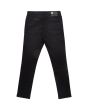 Pantalones Vaqueros de corte ajustado DC Shoes Worker Slim Denim negro lavado para hombre posterior