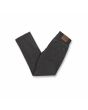 Pantalón Vaquero Volcom Solver Denim Stoney negro para hombre doblado