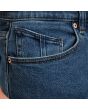 Hombre con pantalón vaquero Slim Volcom Vorta Denim Washed Blue bolsillos