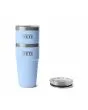 Vasos térmicos Yeti Rambler Stackable Cup 20oz Big Sky Blue apilados