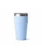 Vaso térmico apilable Yeti Rambler Stackable Cup 20oz Big Sky Blue posterior