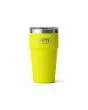 Vaso termo Yeti Rambler 20oz Stackable Cup color amarillo Firefly Yellow tapa MagSlider™