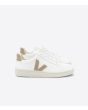 Zapatillas de cuero Veja V-12 Leather White Dune Unisex