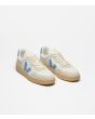 Zapatillas Veja V-90 Leather White Aqua Natural Unisex frontal