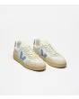 Zapatillas Veja V-90 Leather White Aqua Natural Unisex frontal