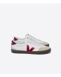 Zapatillas Veja Volley Leather White Pekin Bark Unisex 