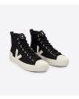 Zapatillas caña alta Veja Wata II Canvas Black Pierre Unisex frontal 