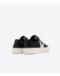 Zapatillas bajas veganas Veja Wata II Low Canvas negras y beige Unisex posterior