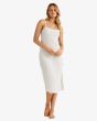 Mujer con vestido midi de playa Billabong Day Dream Blanco